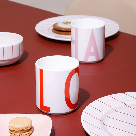 XL Vintage ABC Cups - 'Happy' | Design Letters