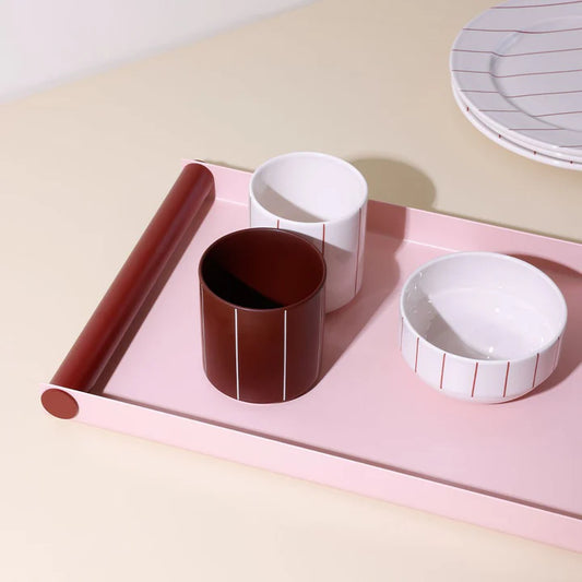 Ray Tray Large - Pink / Burgundy | Design Letters