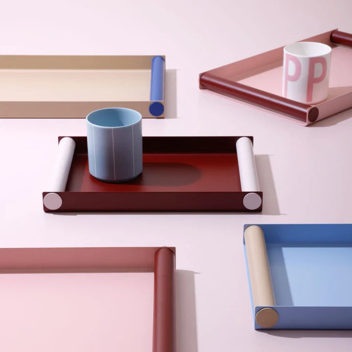 Ray Tray Medium - Burgundy / Pink | Design Letters