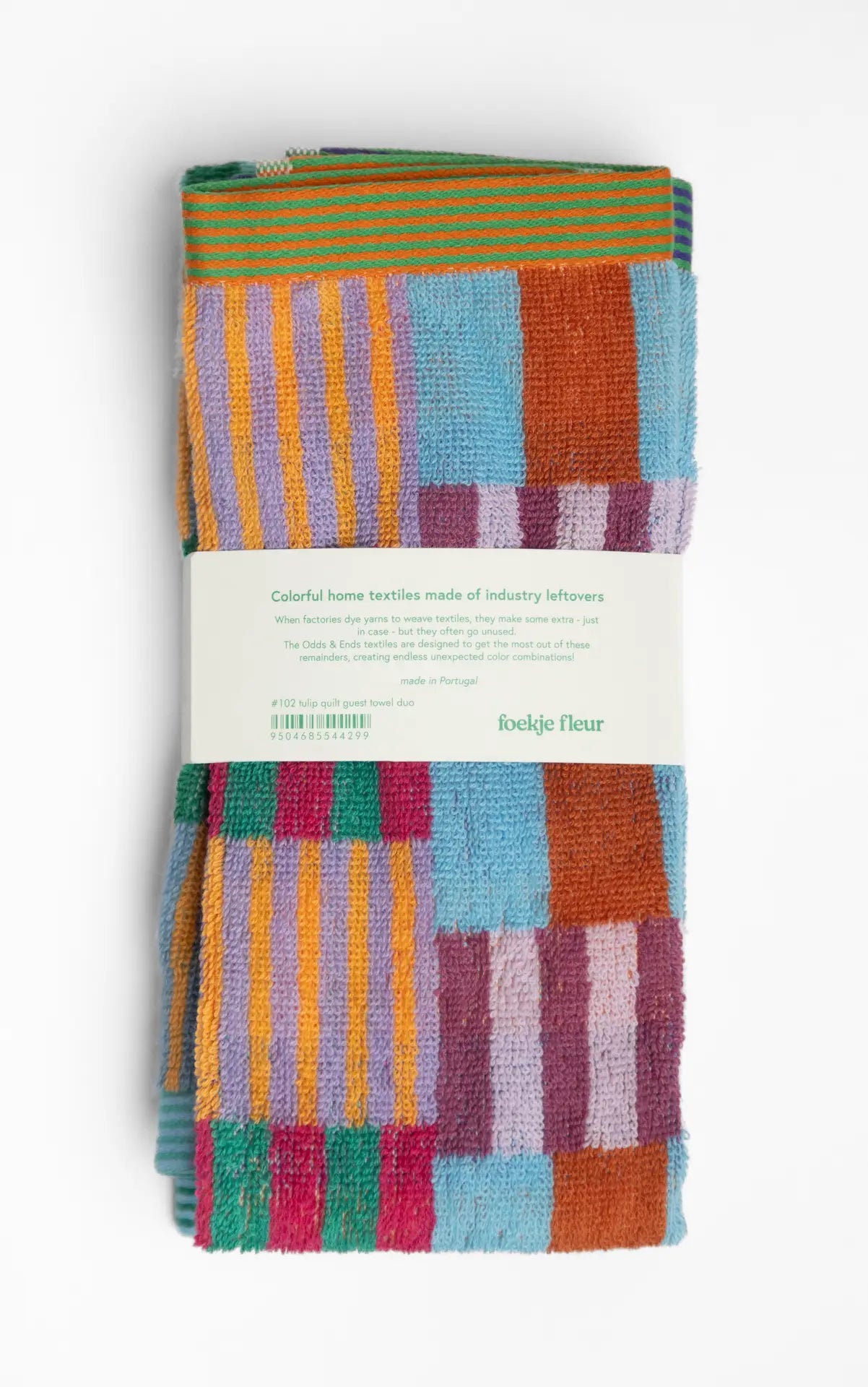 Guest towel duo - #102 - tulip quilt | Foekje Fleur