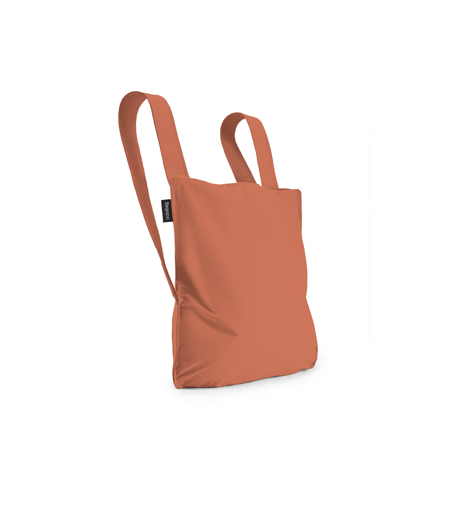 Rugzak en schoudertas in één - terracotta | Notabag recycled