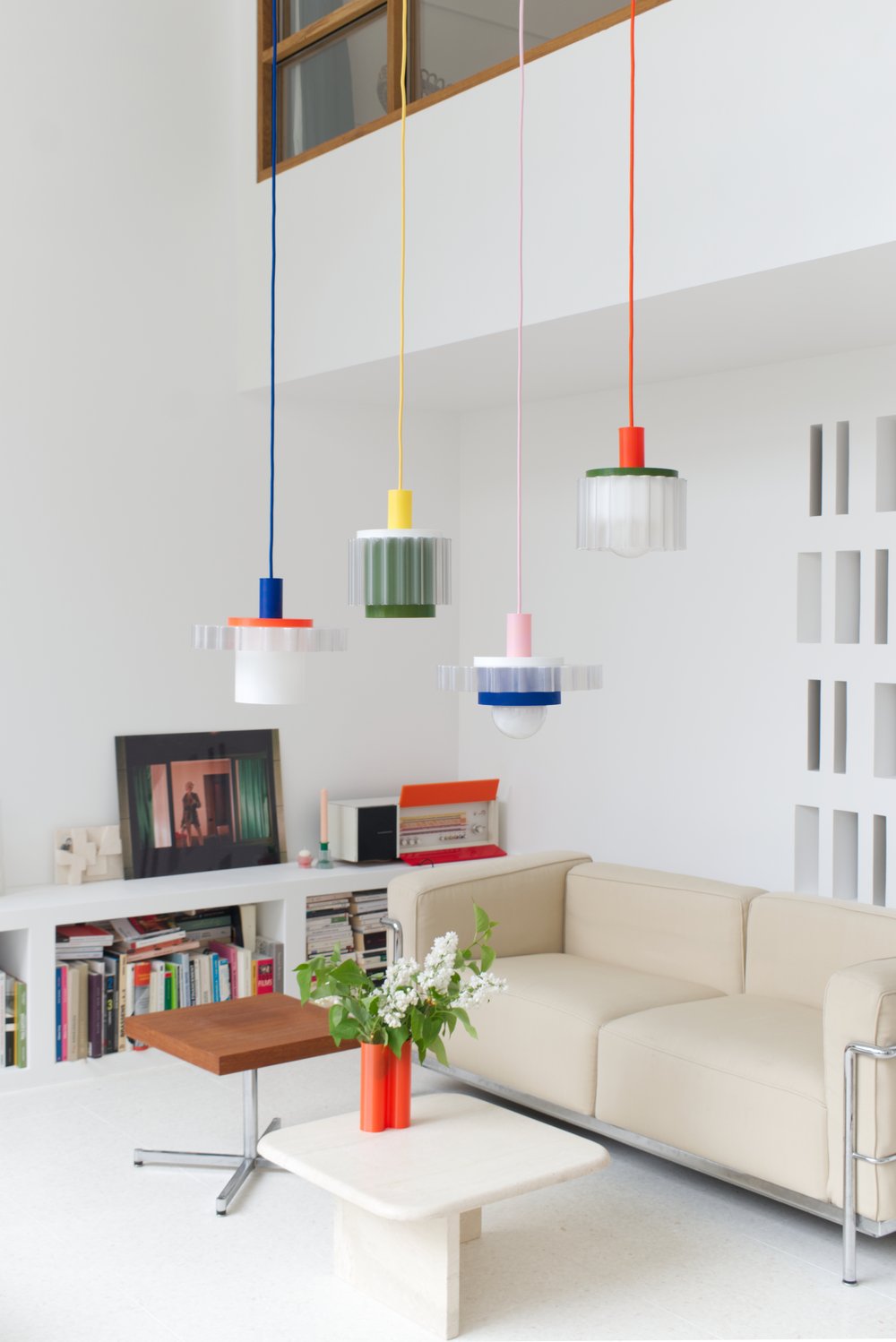 Hanglamp Gigi Nr.1 - gele kabel | Warren&Laetitia