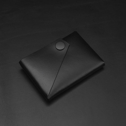 Wallet - Black on Black - Full-grain Leather | LEMUR