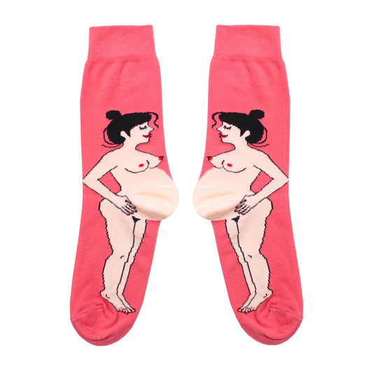 Pregnant Woman Socks - White | Coucou Suzette