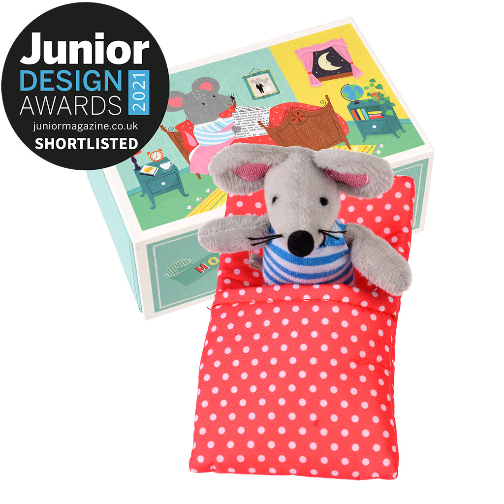 Mini soft toy in a little box - mouse in a house | Rex