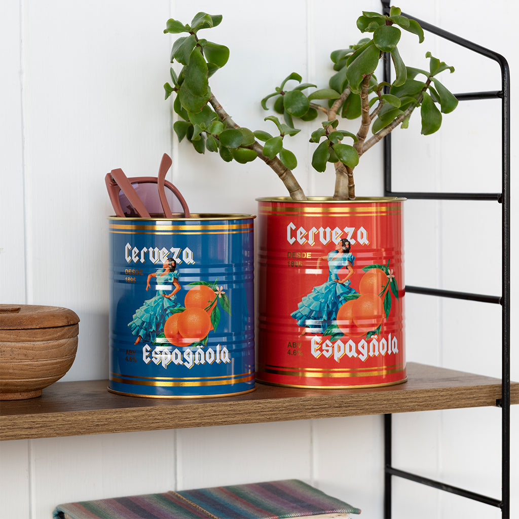 Medium storage tins - set of 2 - cerveza española | Rex