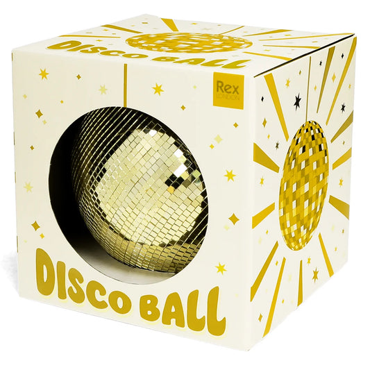 Disco Ball - 20 cm - Gold | Rex