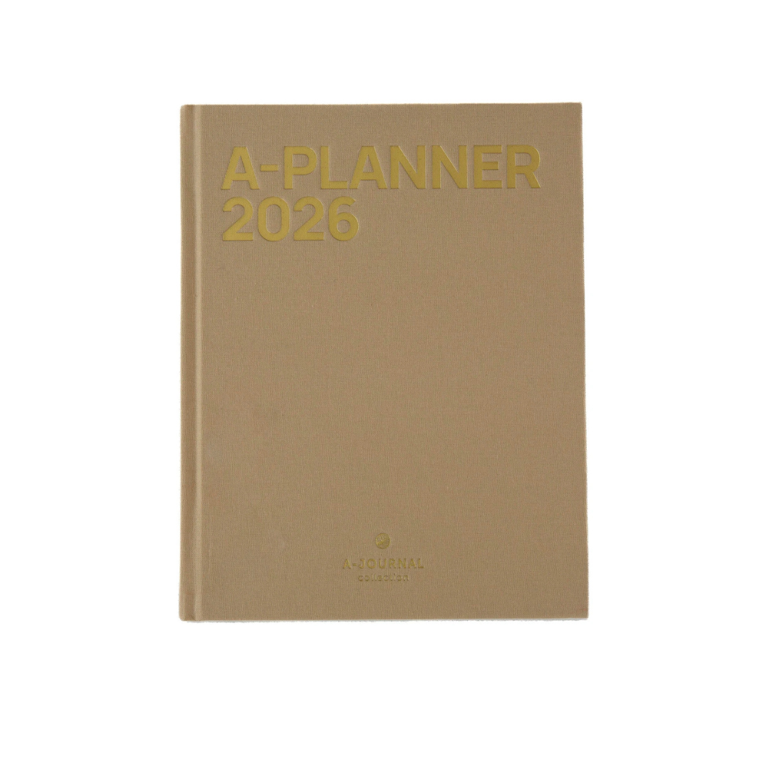 A-Planner 2026 - Beige Linen | A-Journal