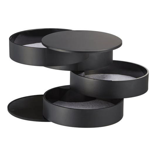 Accessoirehouder met 4 lades - zwart | Yamazaki - de inKijk