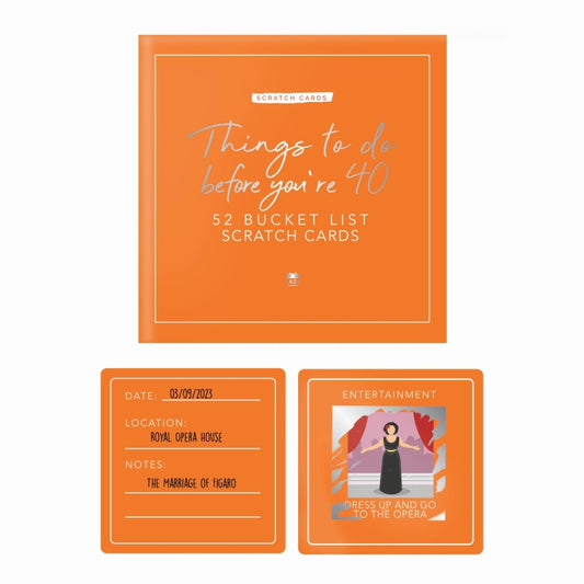 Things to do before you're 40 - Scratch Cards | Gift Republic - de inKijk