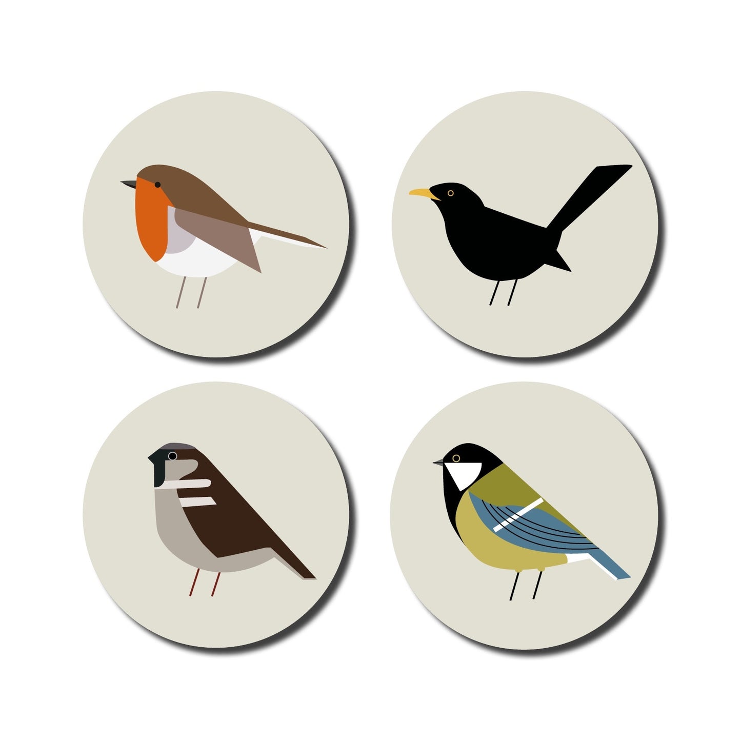 Onderzetters - vogels | De Lange Tafel - de inKijk