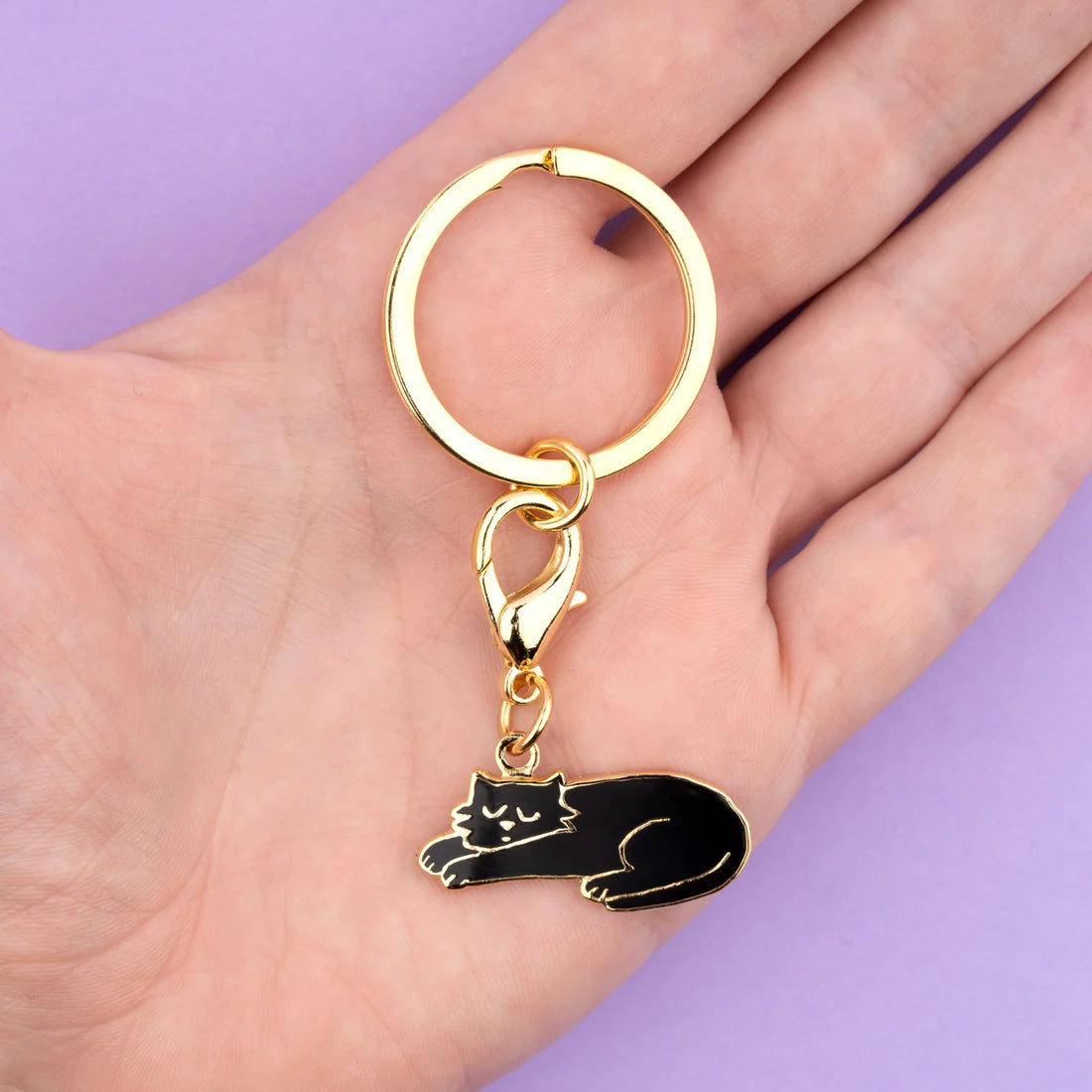 Black cat - key ring | Coucou Suzette - de inKijk