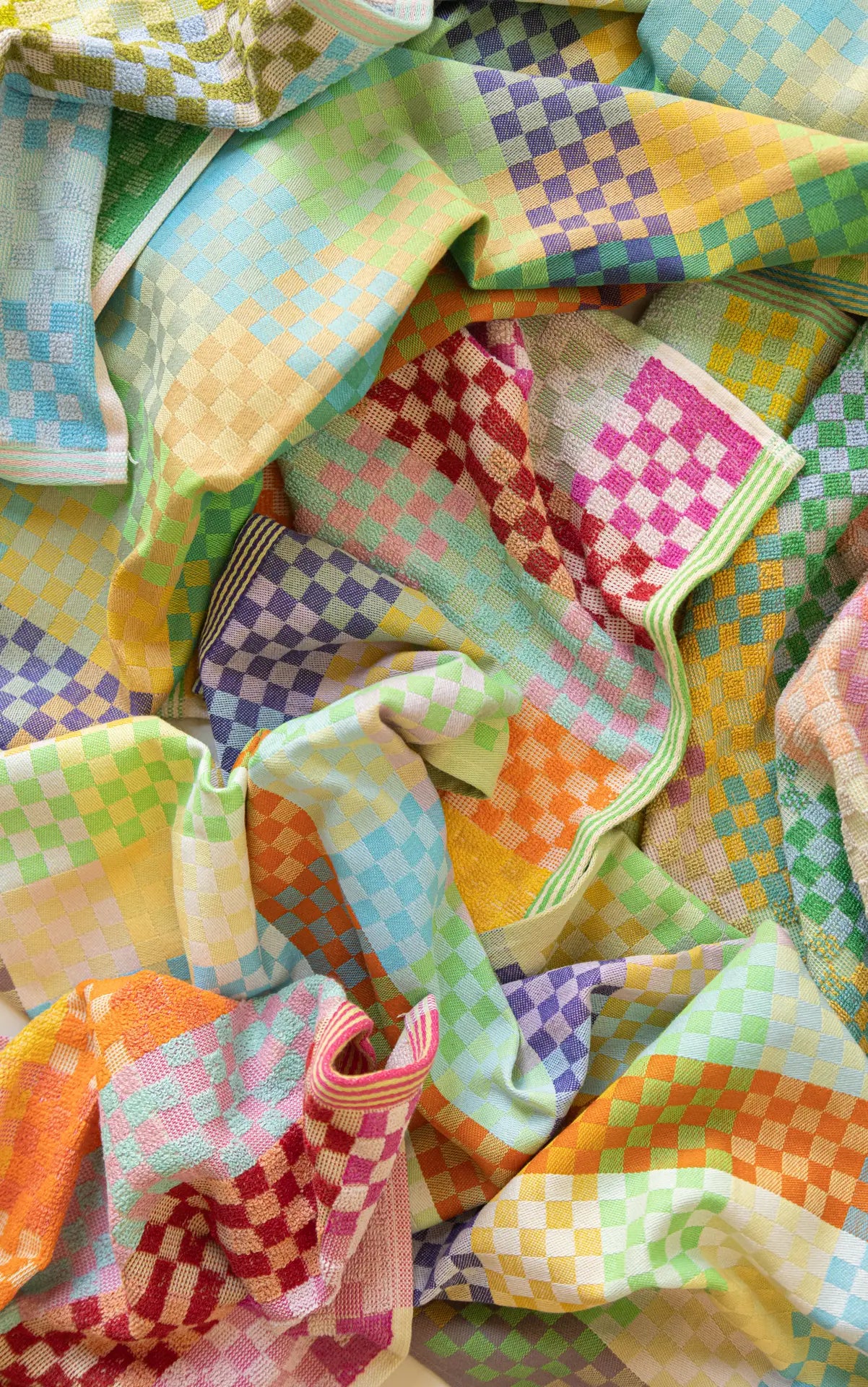 Tea towel - edition 57A checkered check | Foekje Fleur