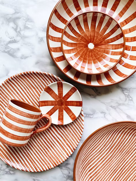 Ray - mini bowl - mauve/terracotta/teal | Casa Cubista - de inKijk