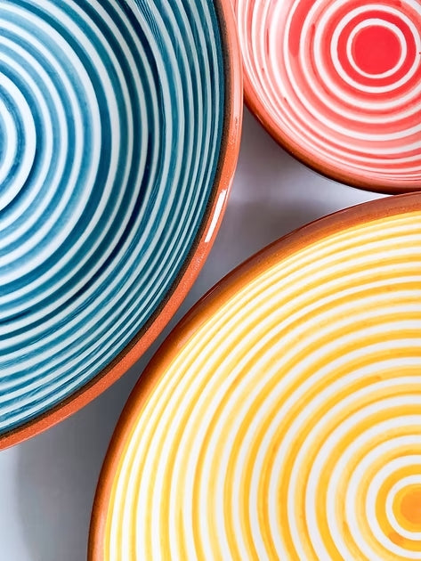 Classic - regular bowl - blue/tangerine/dark green | Casa Cubista - de inKijk