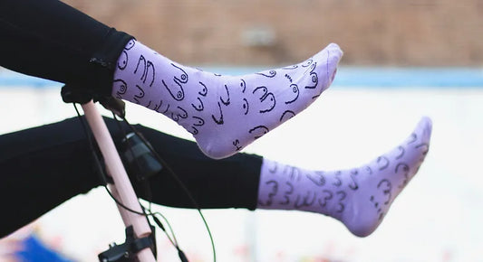 Titties socks - purple | Eat Mielies - de inKijk