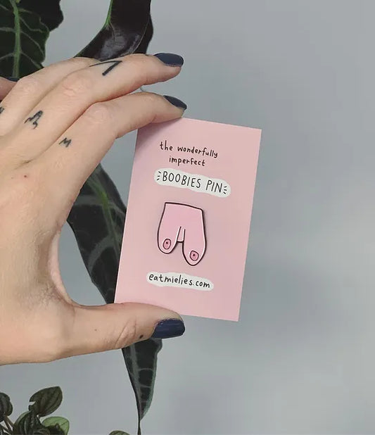 Wonderfully Imperfect Boobies Pin - pink | Eat Mielies - de inKijk