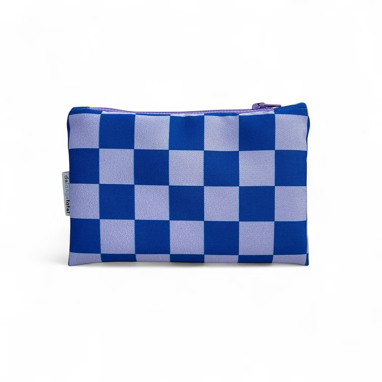 Etui small · Lila/blue blocked | De Lange Tafel