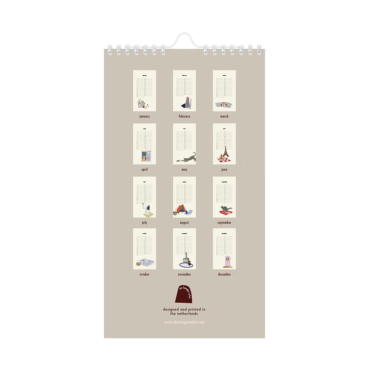 Birthday calendar - Katten | De Lange Tafel