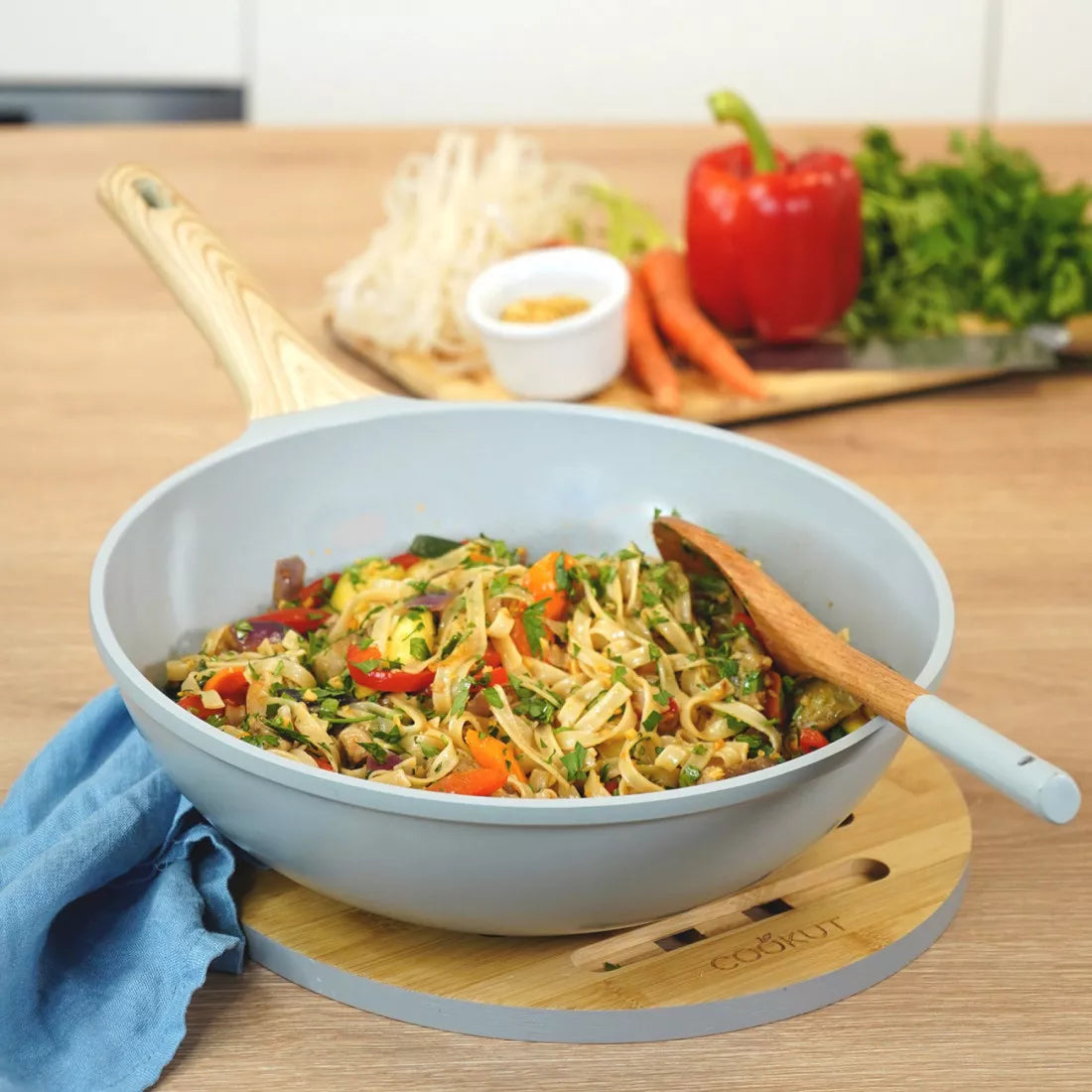 L'incroyable Wok - 28 cm - groen | Cookut