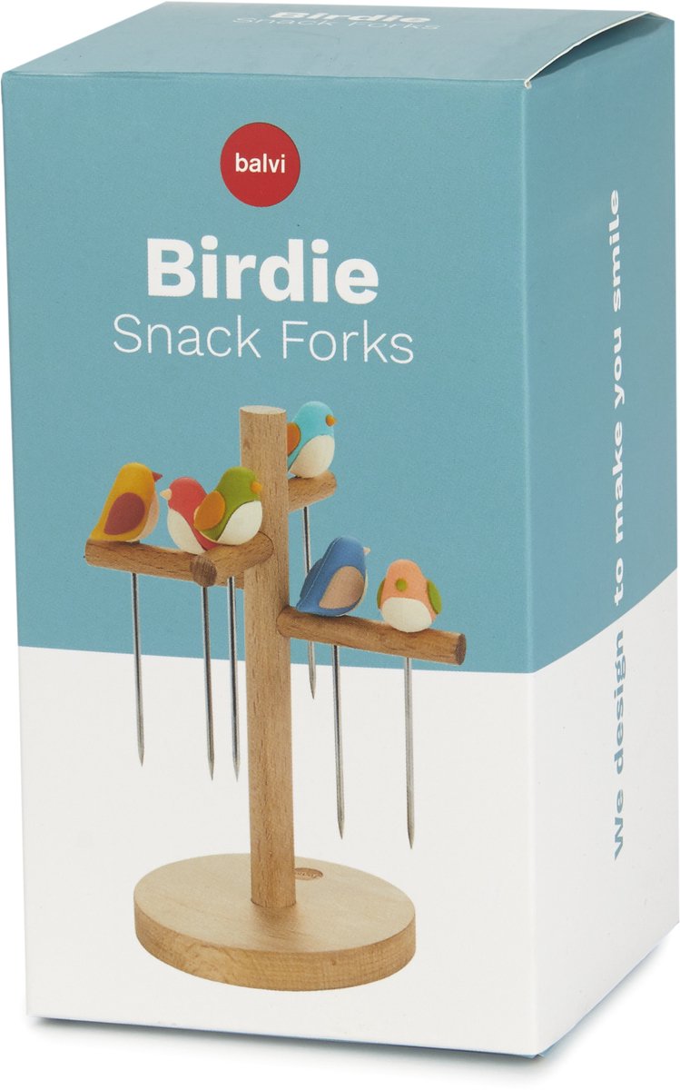 Birdie Snack Forks - set van 6 | Balvi