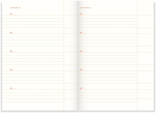 One Line a Day - Linen Emerald | A-Journal