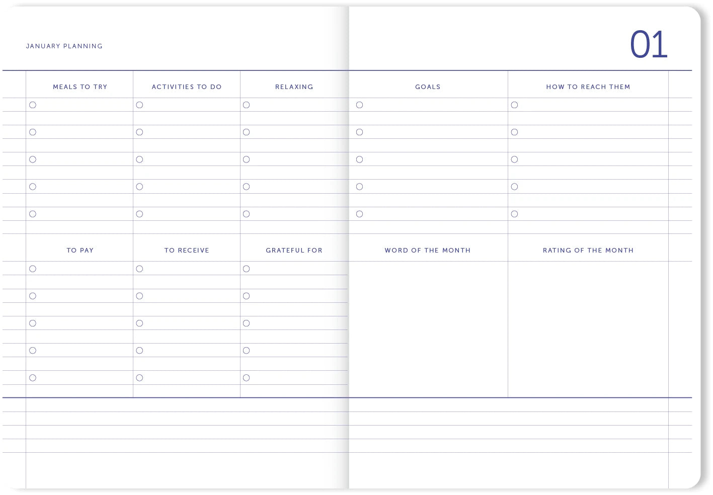 My Journal A6 Agenda 2024 - donkerblauw | A-Journal