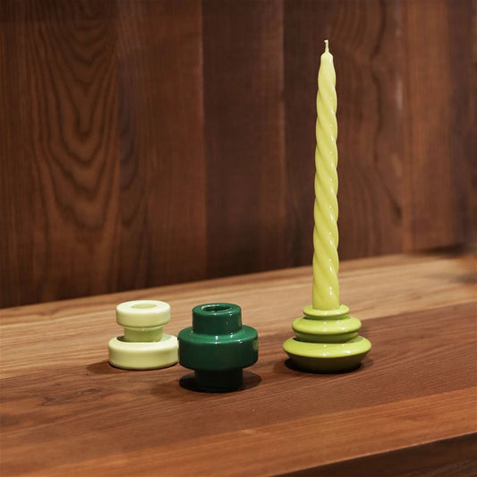 Candle Bravo - set van 3 - Greens | &Klevering - de inKijk