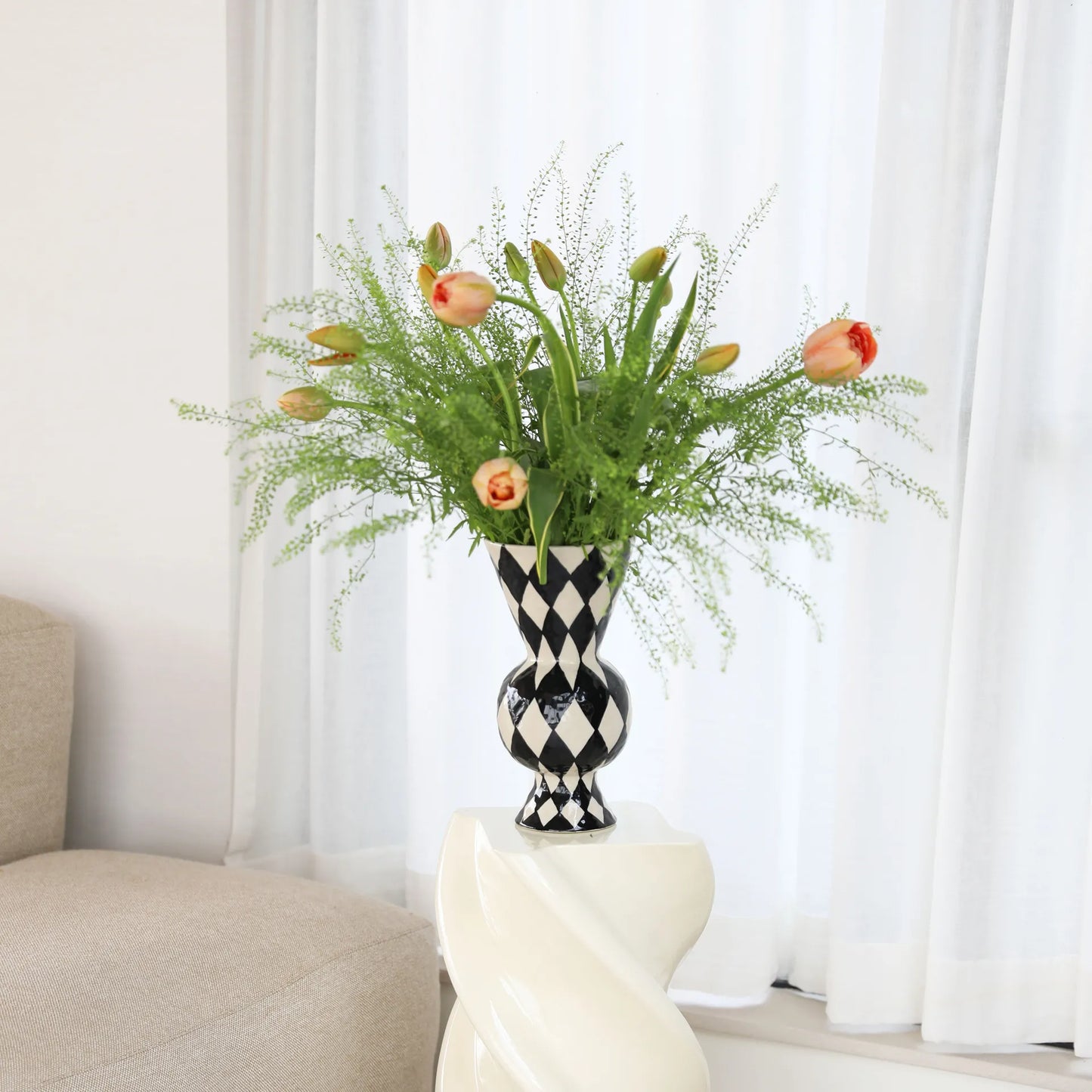 Vase rhombic - black | &Klevering - de inKijk