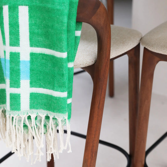 Throw plano - green/blue | &Klevering - de inKijk