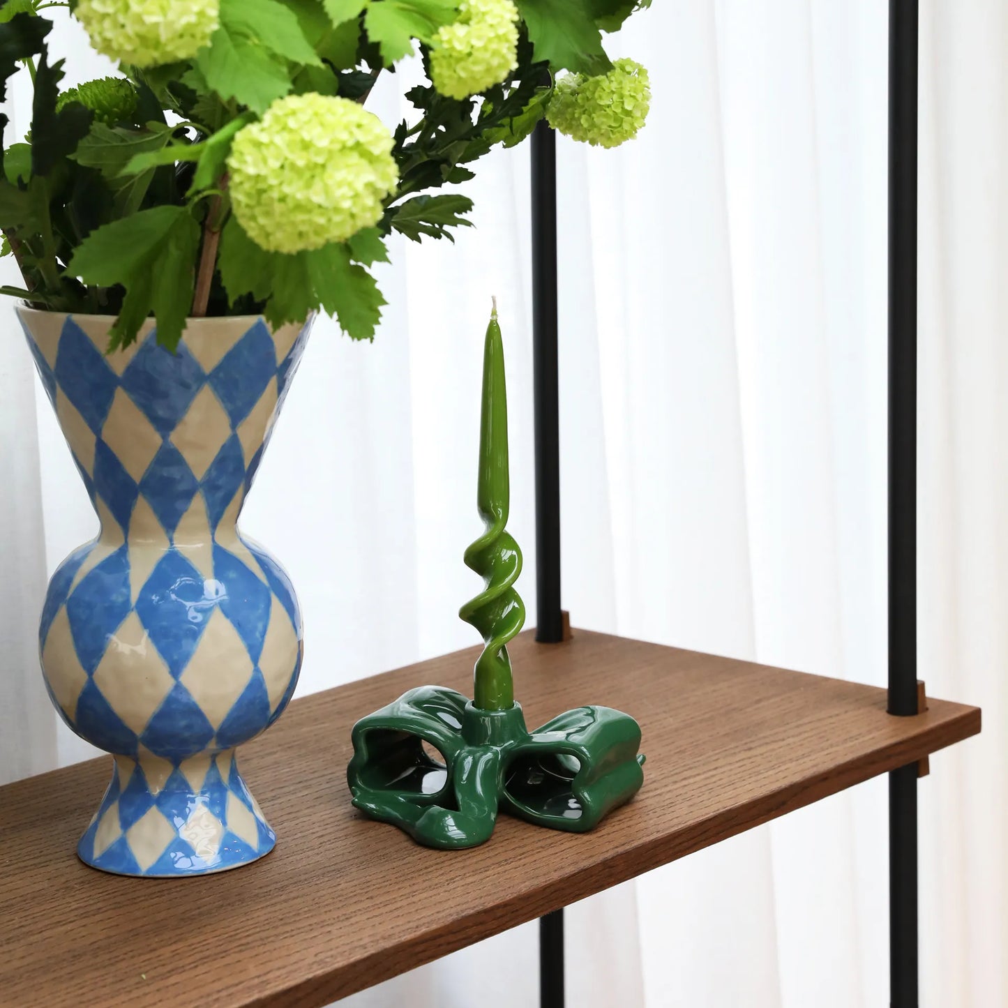 Vase rhombic - blue | &Klevering - de inKijk