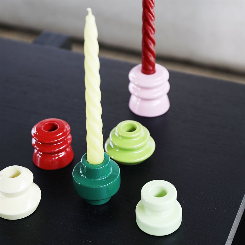 Candle Bravo - set van 3 - Greens | &Klevering - de inKijk