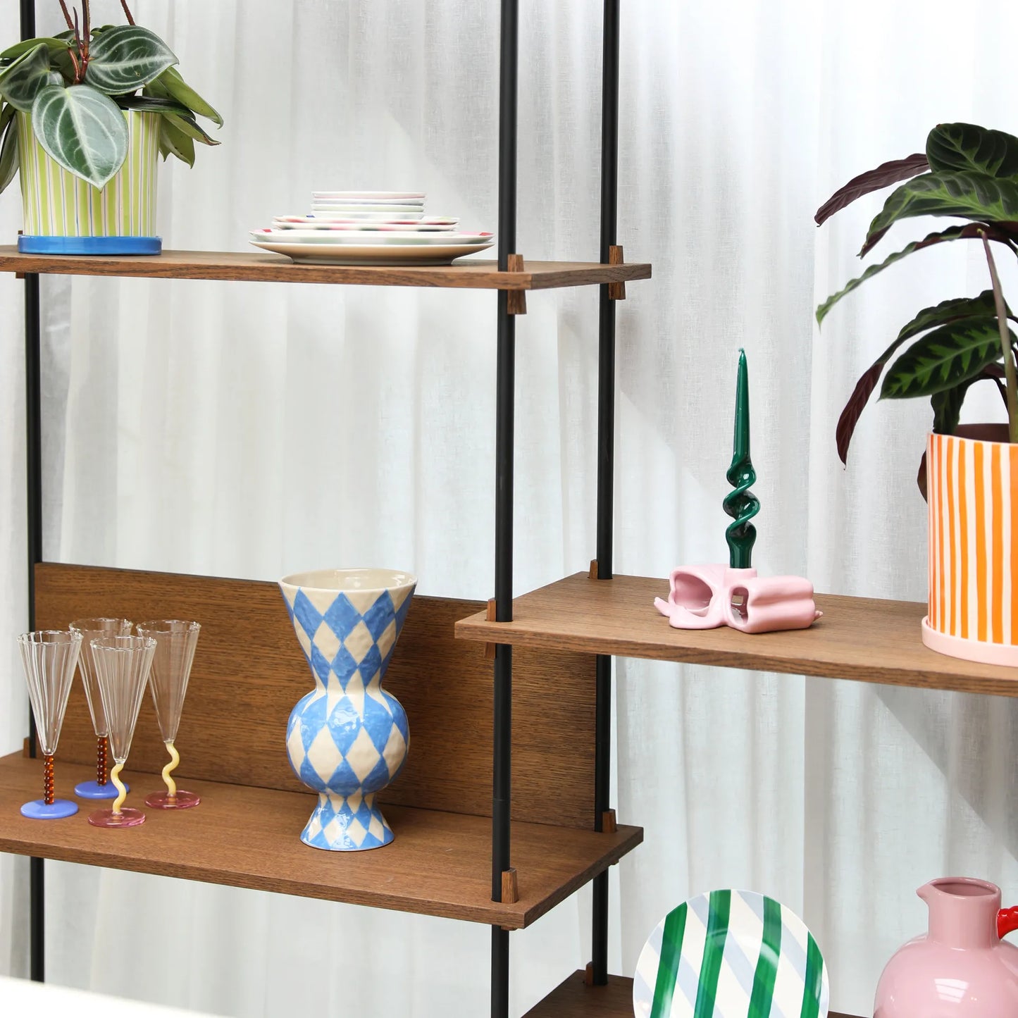 Vase rhombic - blue | &Klevering - de inKijk