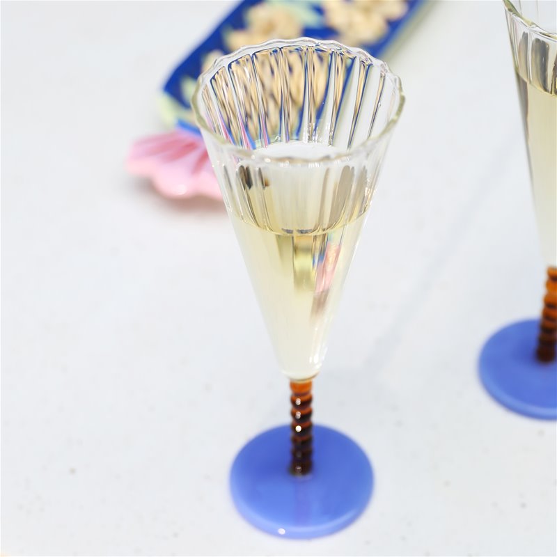 Flute Perle - set van 2 - amber | &Klevering - de inKijk