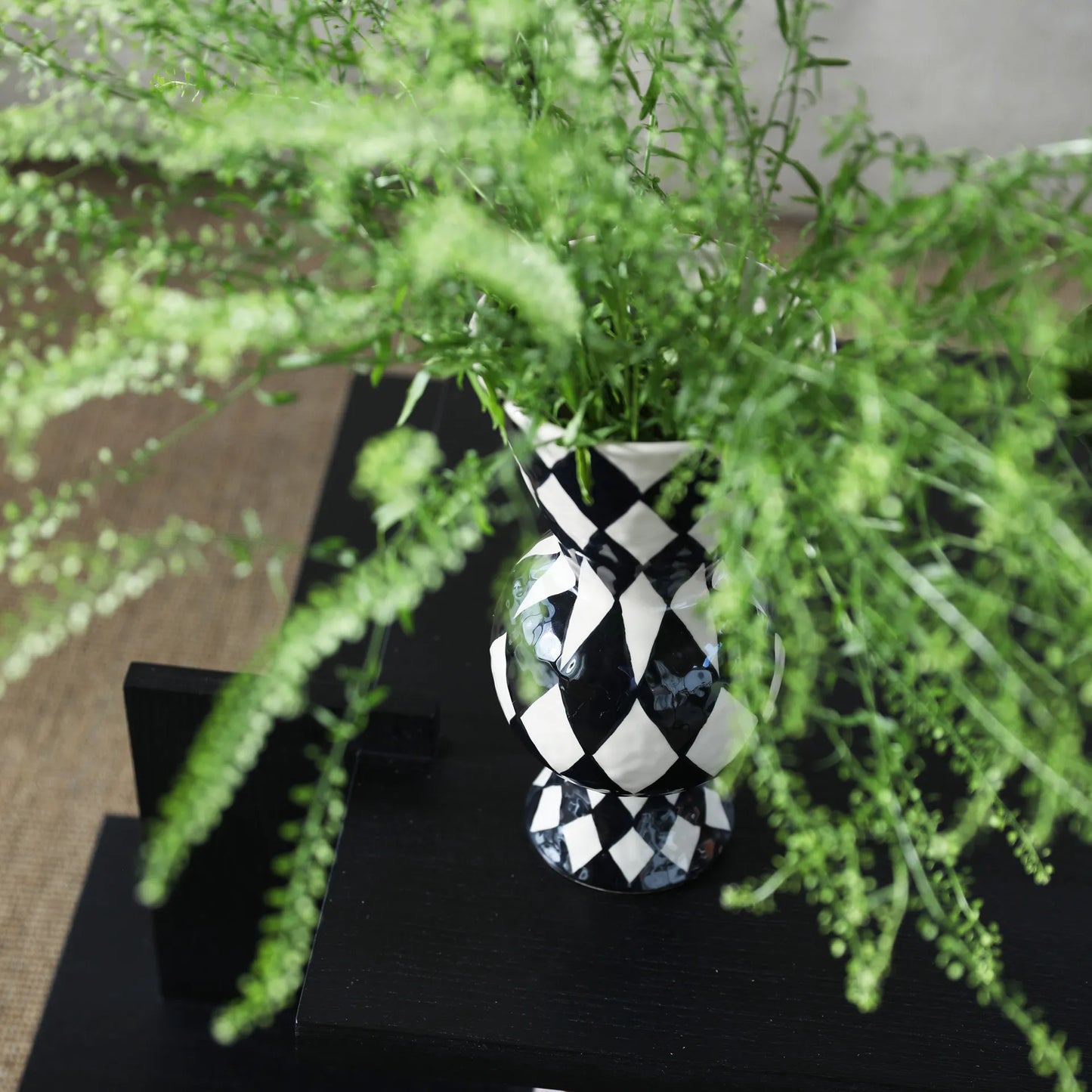 Vase rhombic - black | &Klevering - de inKijk