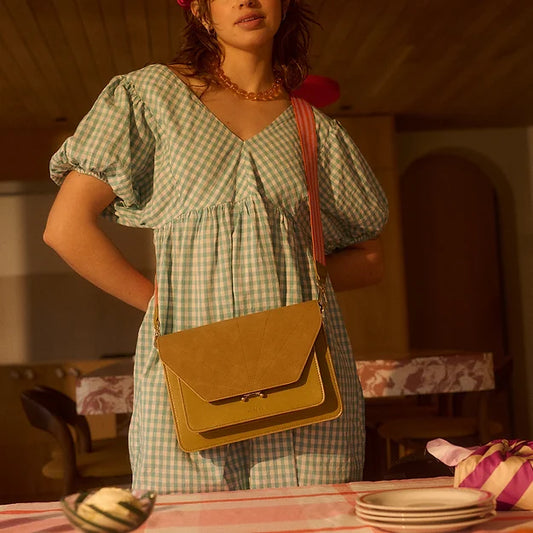 Satchel - ton sur ton - costa green | Sticky Sis - de inKijk