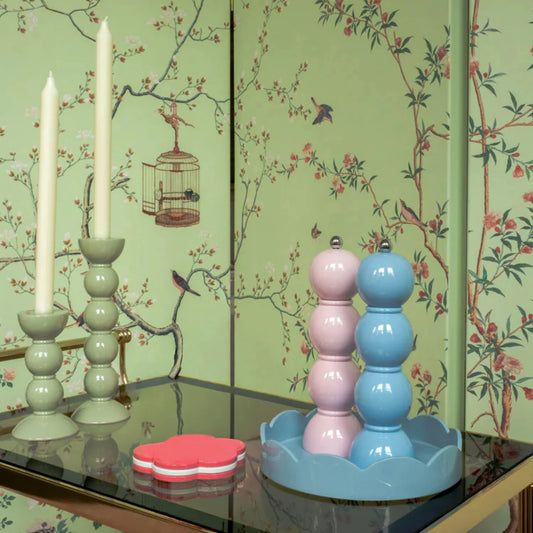 Bobbin Peper- of zoutmolen - Pink - H24cm | Addison Ross