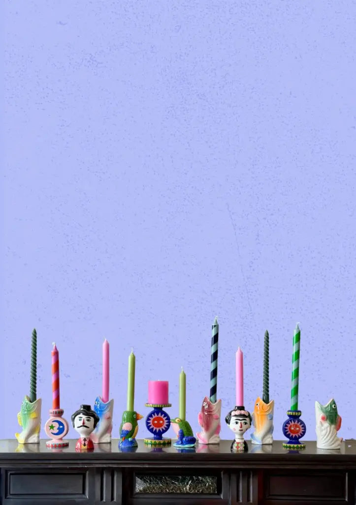 Candle Holder Fish - Red/Pink| Kitsch Kitchen