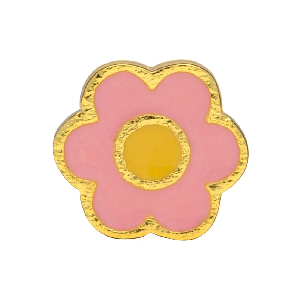 Anemone - gold plated - yellow&pink - 1 stuk | LULU Copenhagen - de inKijk