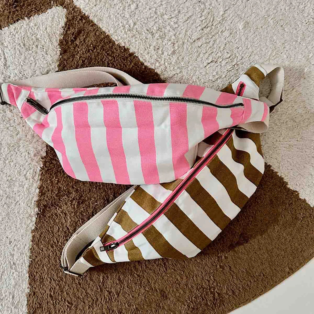 Banana bag - Caramel Stripes | Rose in April
