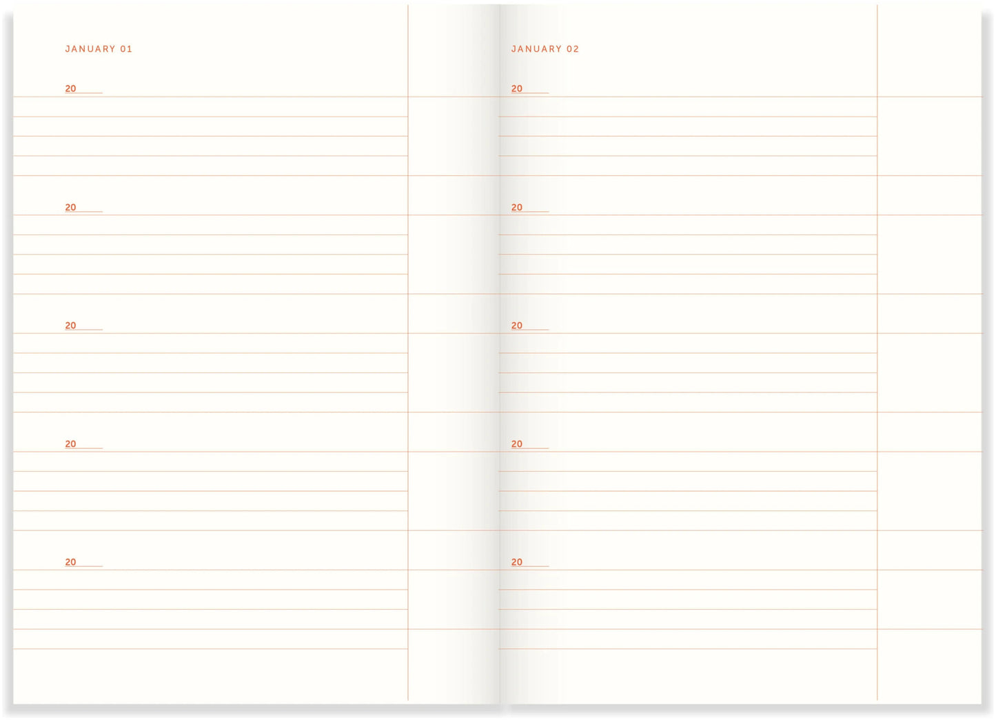One line a day dagboek - Orange | A-Journal
