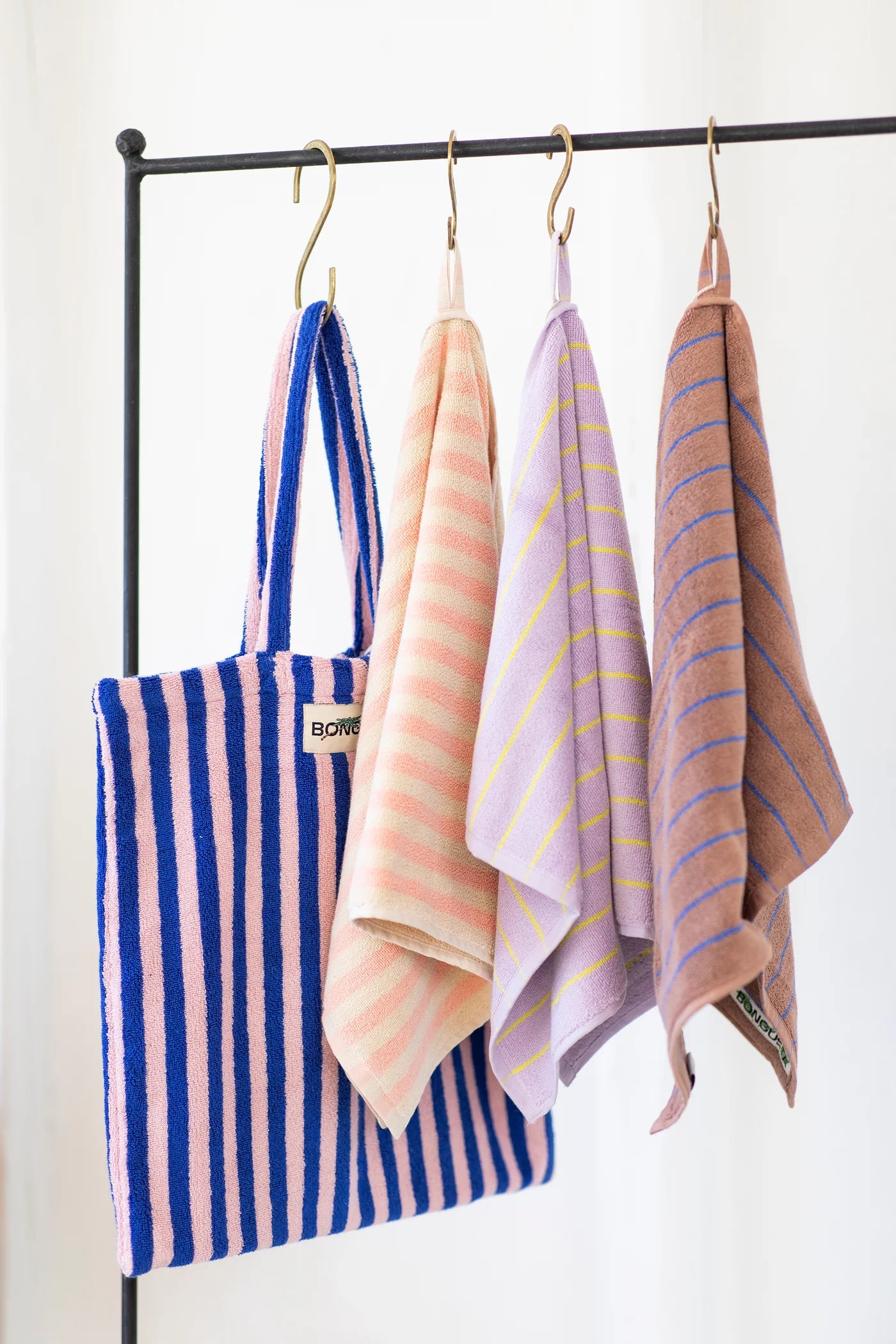 Naram tote bag - dazzling blue & rose | Bongusta