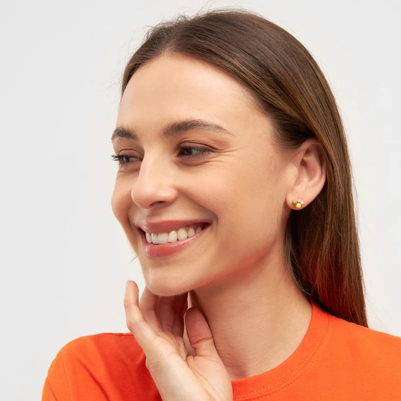 Bouquet - green yellow - Gold Plated - 1 piece | LULU Copenhagen - de inKijk