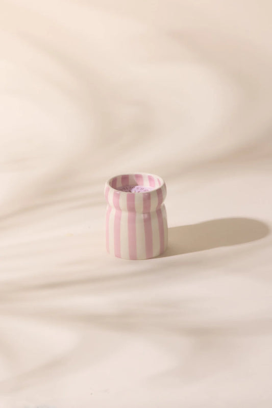 Cabana geurkaars - Grecian sand - lavender Striped | Paddywax - de inKijk