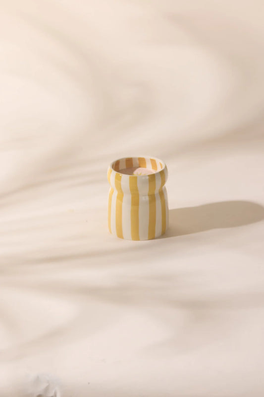 Cabana geurkaars - Gold Coast - Ochre Striped | Paddywax - de inKijk