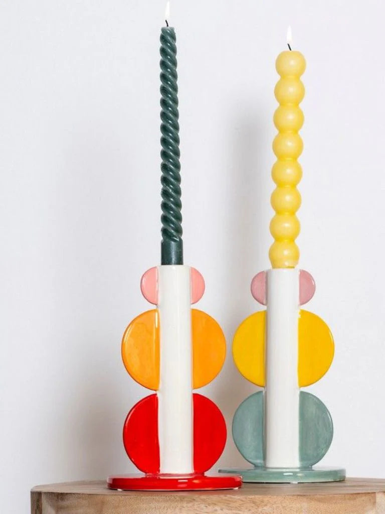 Candleholder Lorenzo - amor del color - green | Que Rico - de inKijk