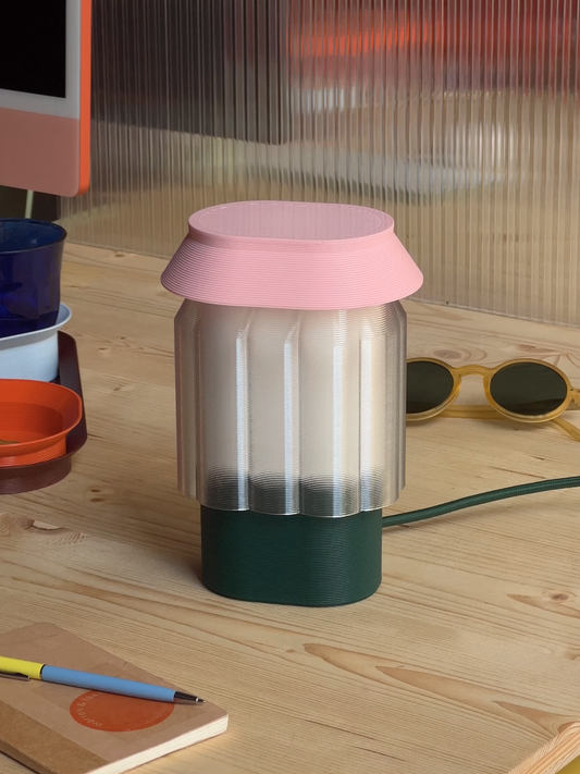 Nour Lamp - roze/groen | Warren & Laetitia - de inKijk