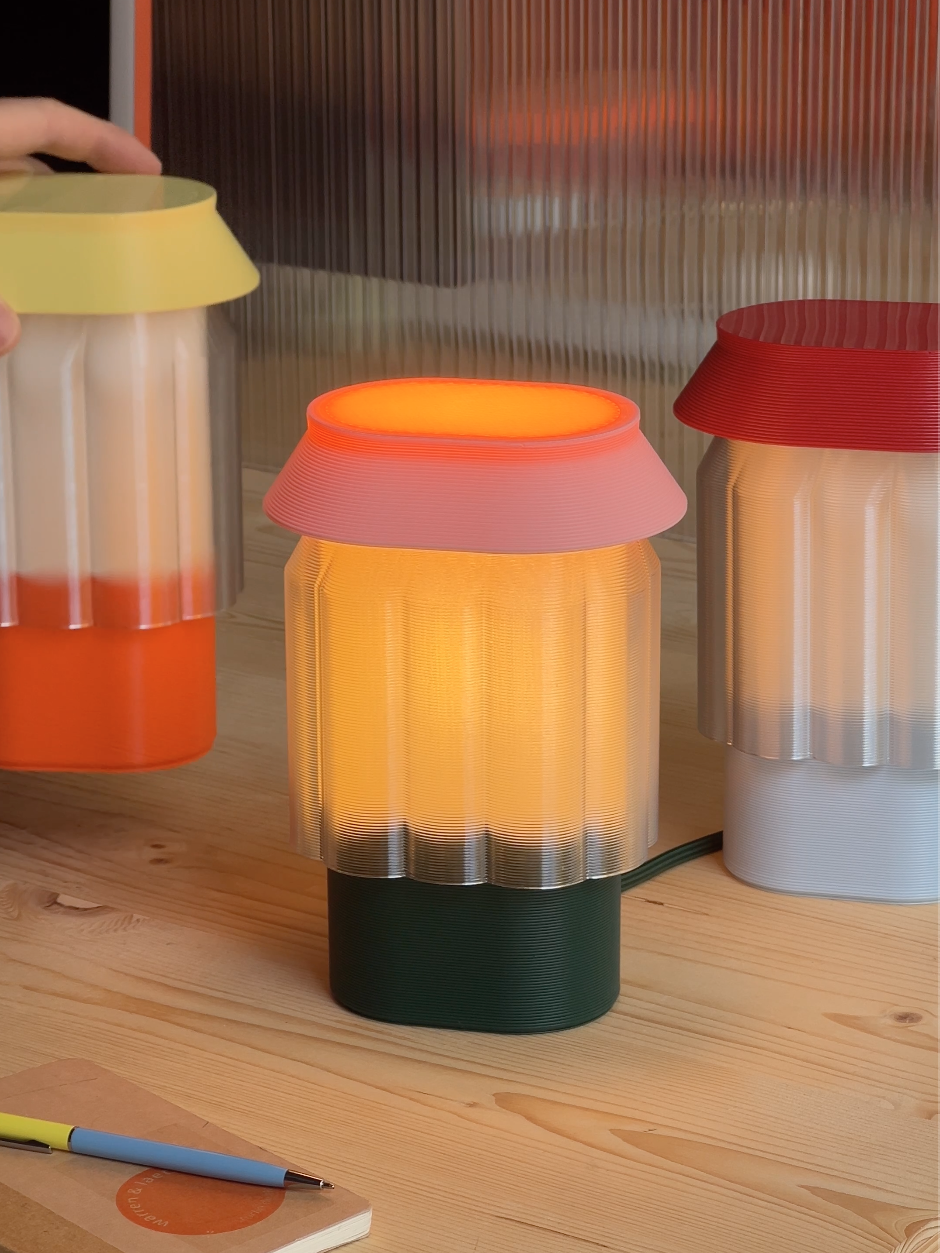 Nour Lamp - pastelgeel/oranje | Warren & Laetitia - de inKijk