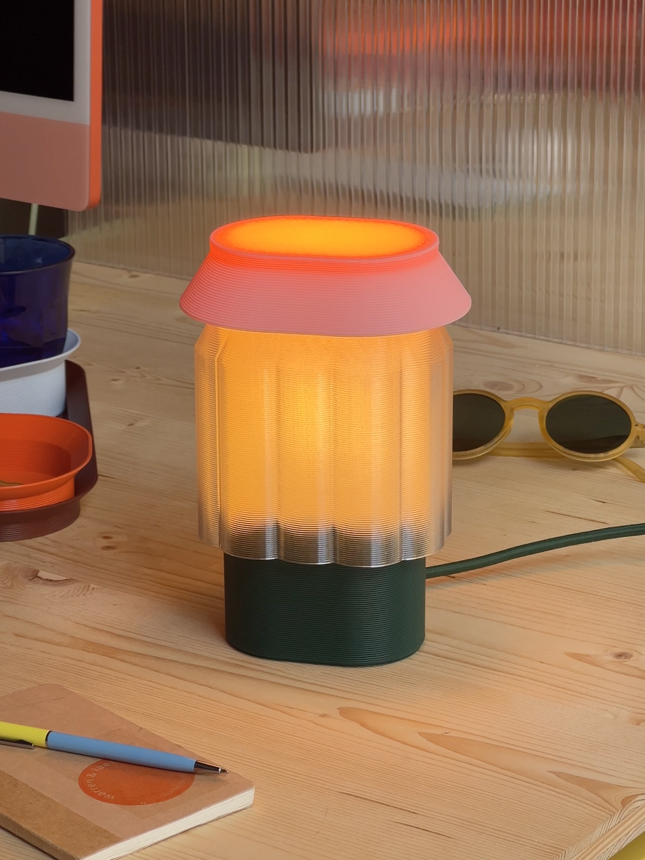 Nour Lamp - roze/groen | Warren & Laetitia - de inKijk