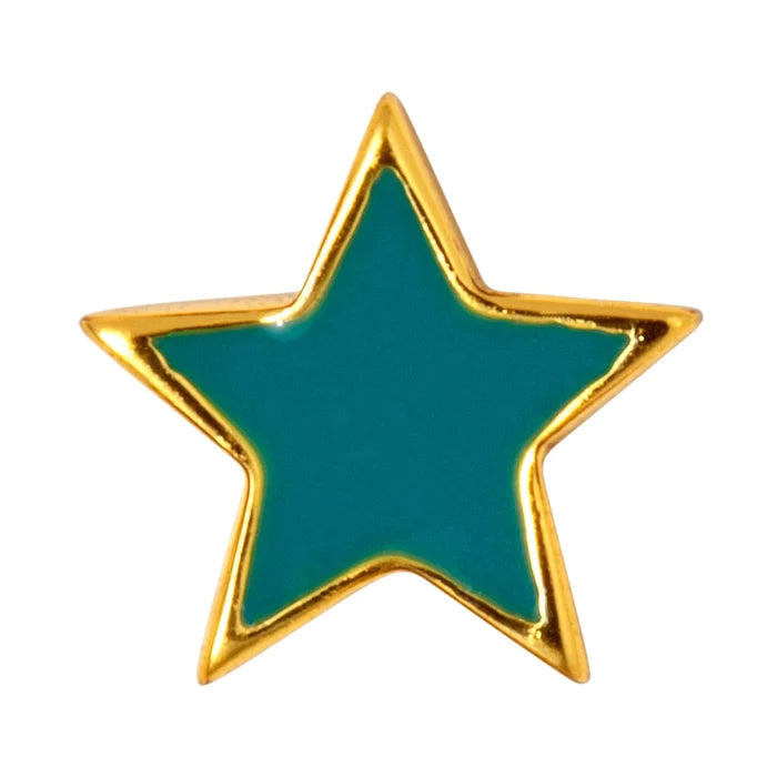 Color Star - Gold/ Petrol - 1 stuk | LULU Copenhagen